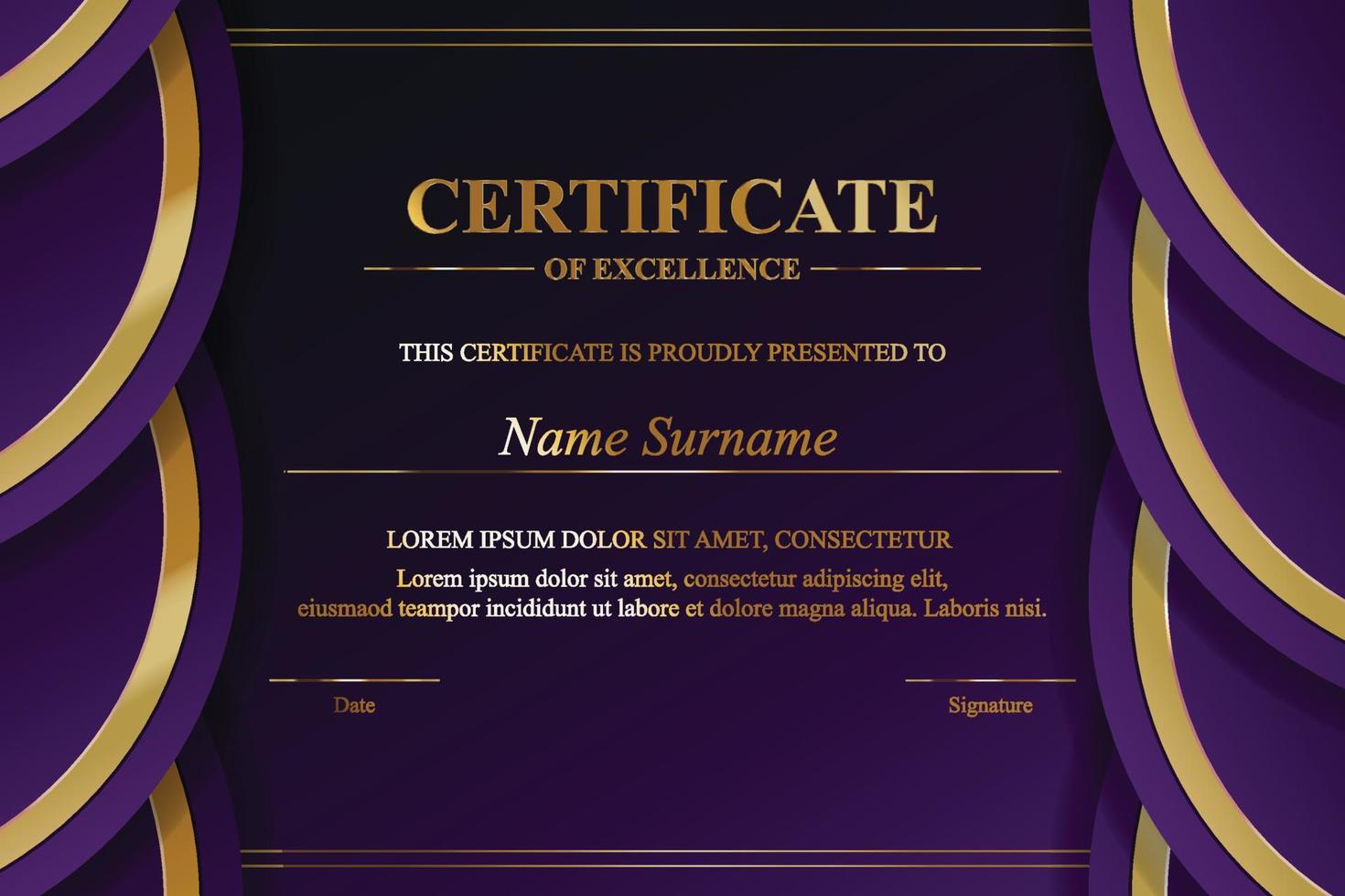 Creative Certificate of Appreciation Award Template vector