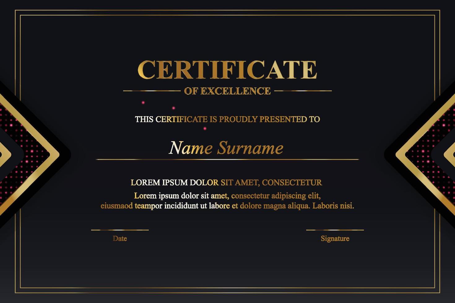 Creative Certificate of Appreciation Award Template vector