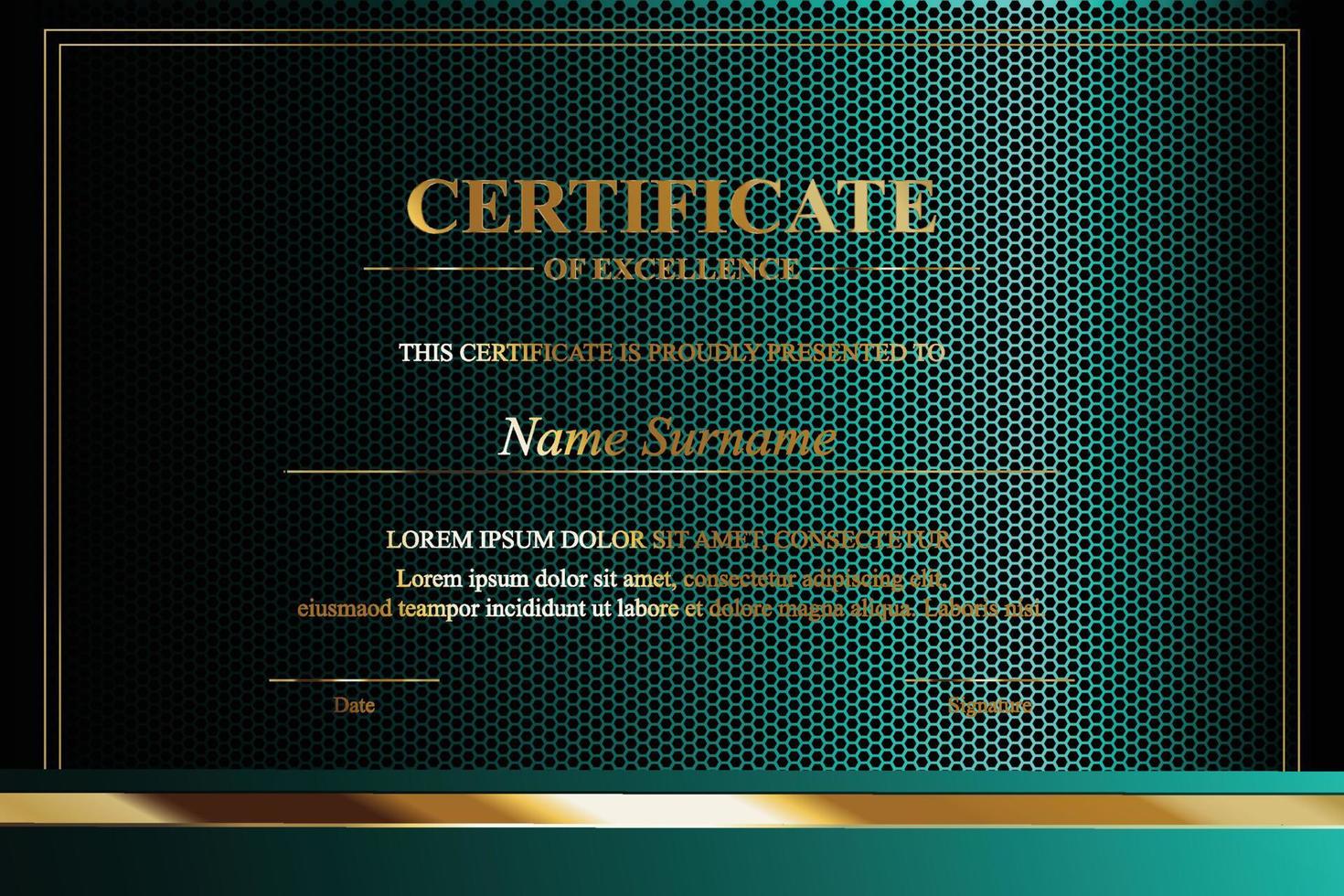 Creative Certificate of Appreciation Award Template vector