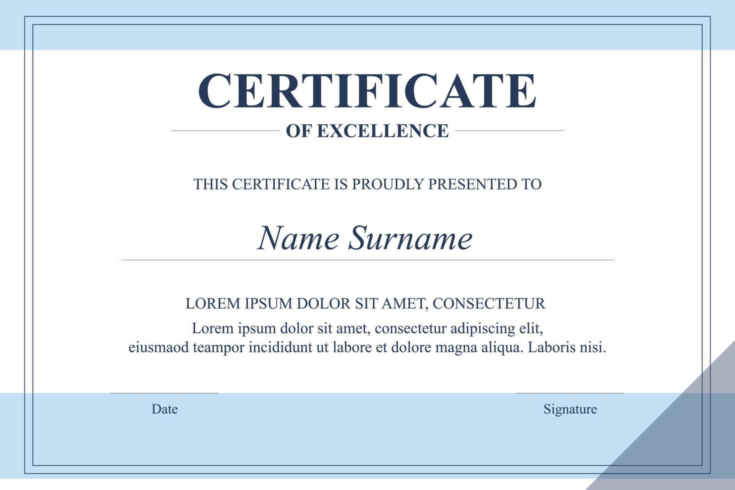 Creative Certificate of Appreciation Award Template vector