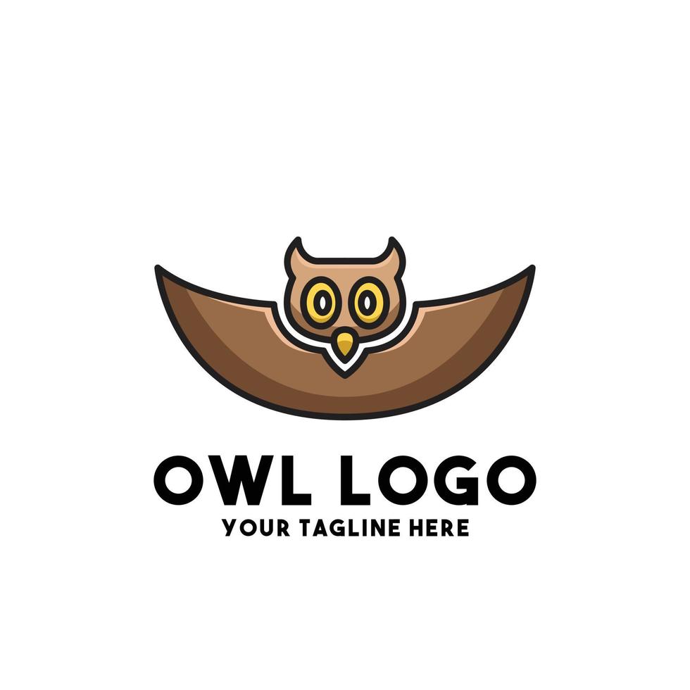 owl logo modern concept design vector