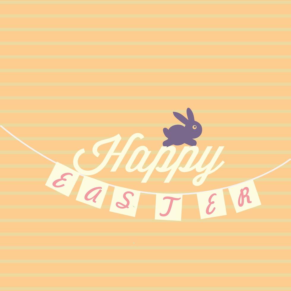 happy easter day vector rabbit awesome design concept