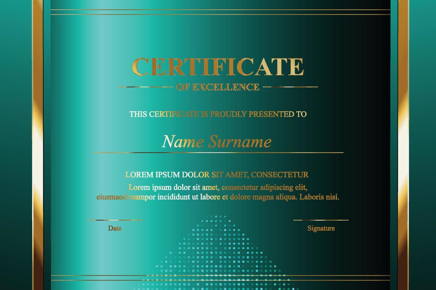 Creative Certificate of Appreciation Award Template vector