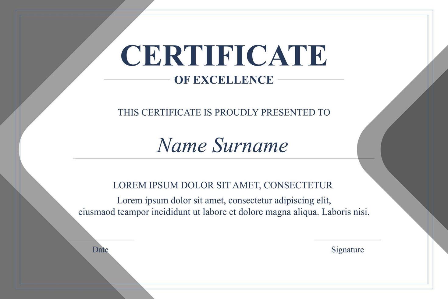 Creative Certificate of Appreciation Award Template vector