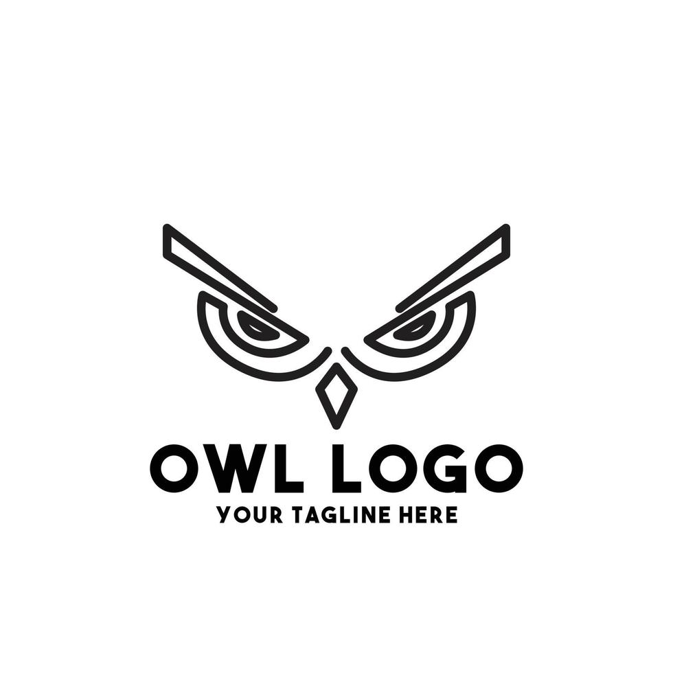 owl logo modern concept design vector