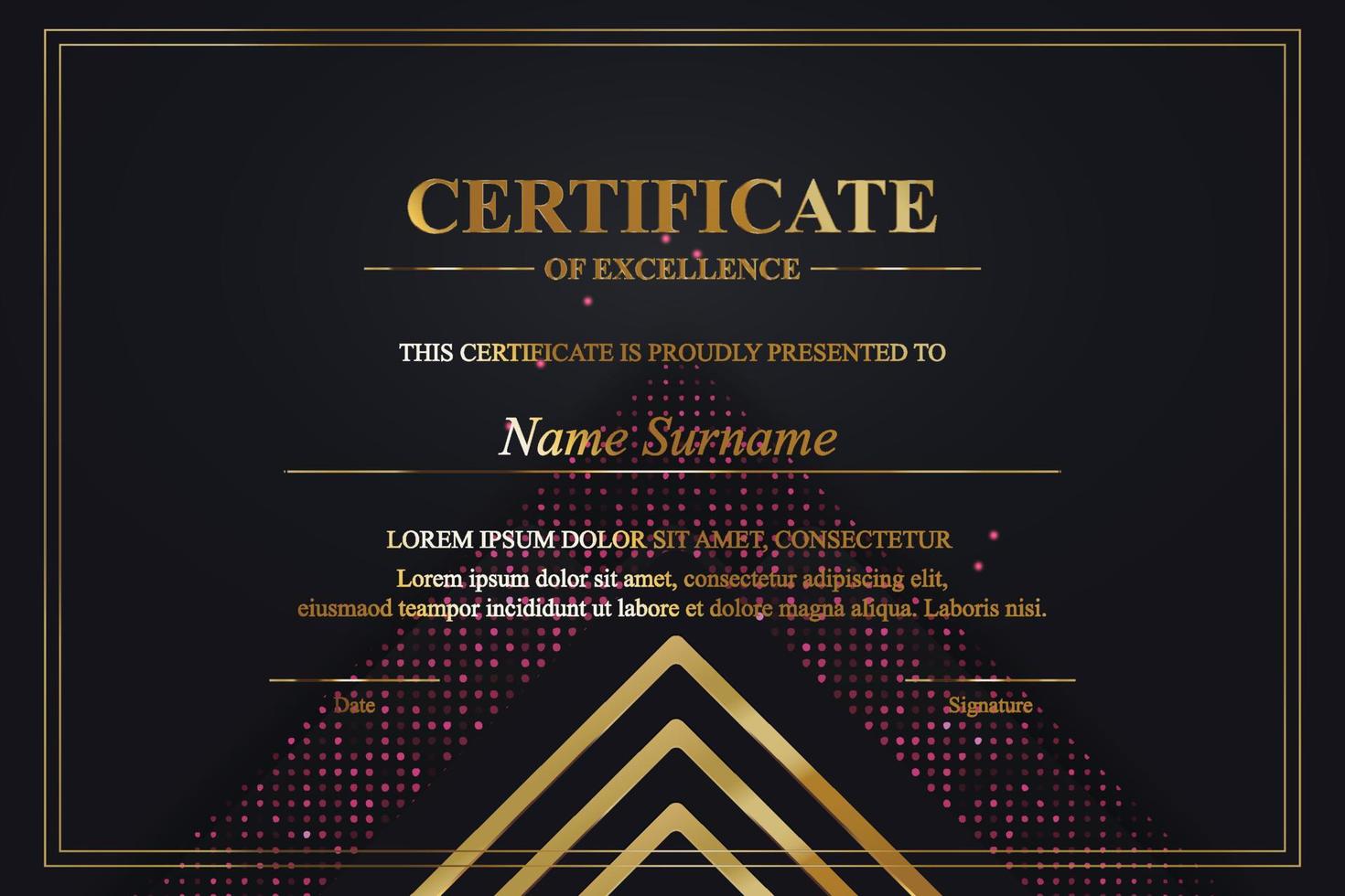 Creative Certificate of Appreciation Award Template vector
