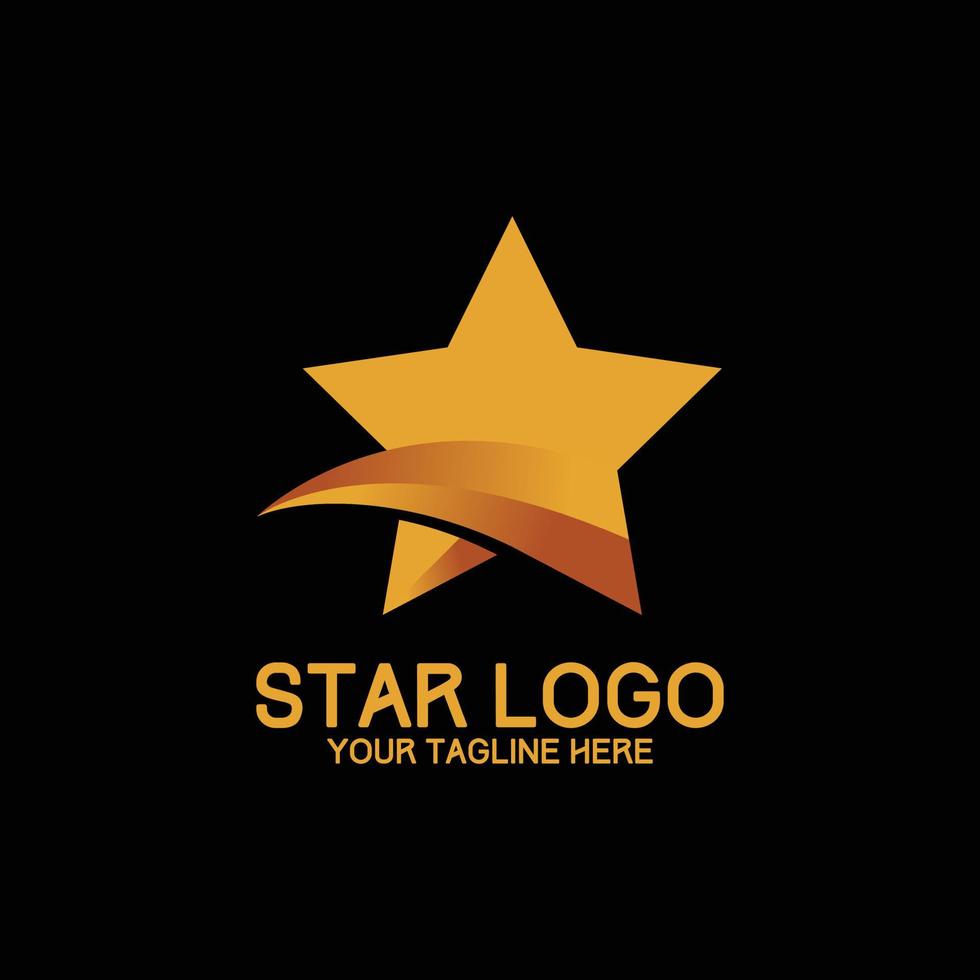 start logo design modern concept art orange vector