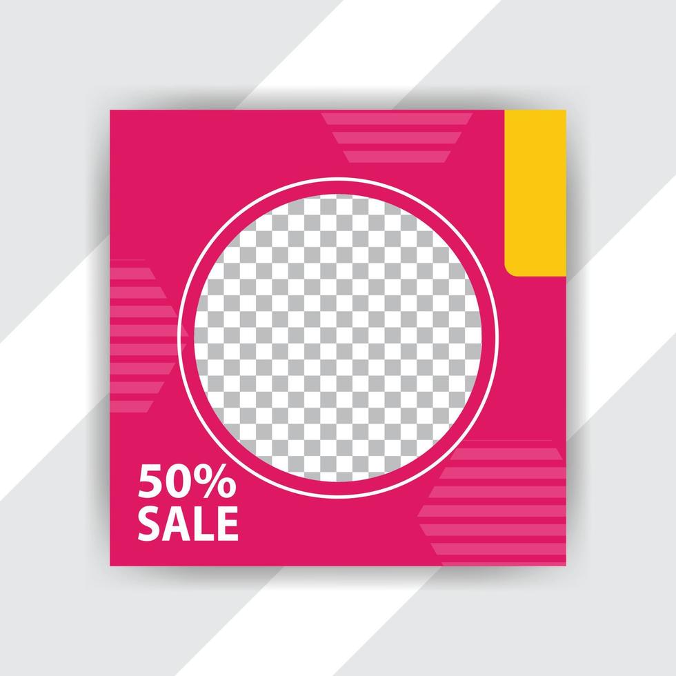 Social media pack. Business presentation template. Set of modern square blog posts Editable simple info banner vector
