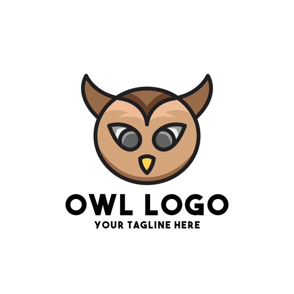 owl logo modern concept design vector