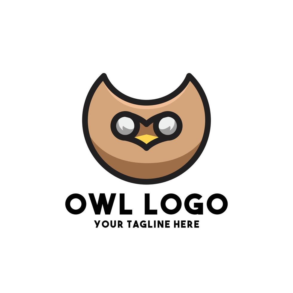 owl logo modern concept design vector