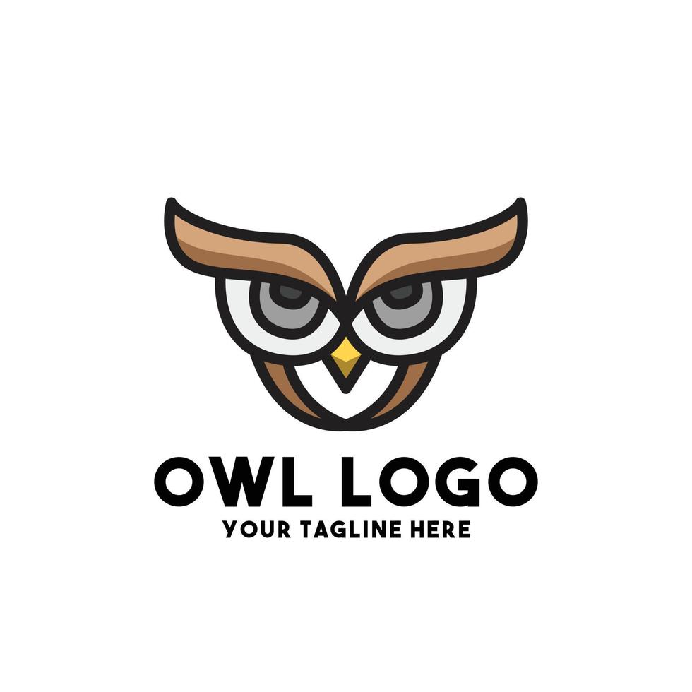 owl logo modern concept design vector