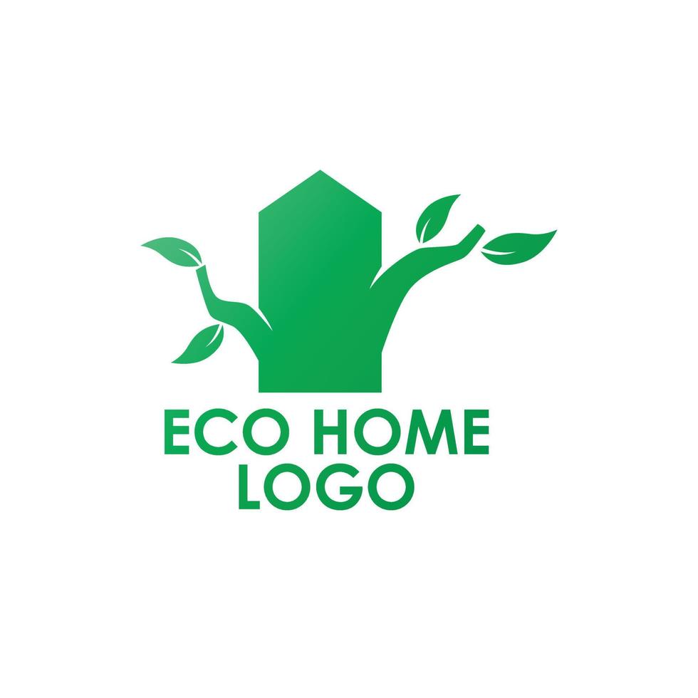 eco home logo modern concept design vector