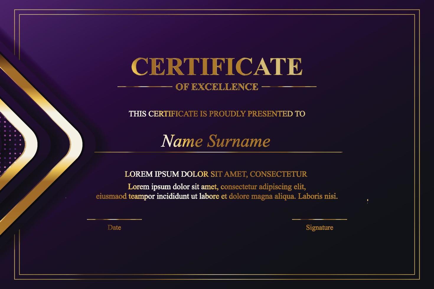 Creative Certificate of Appreciation Award Template vector