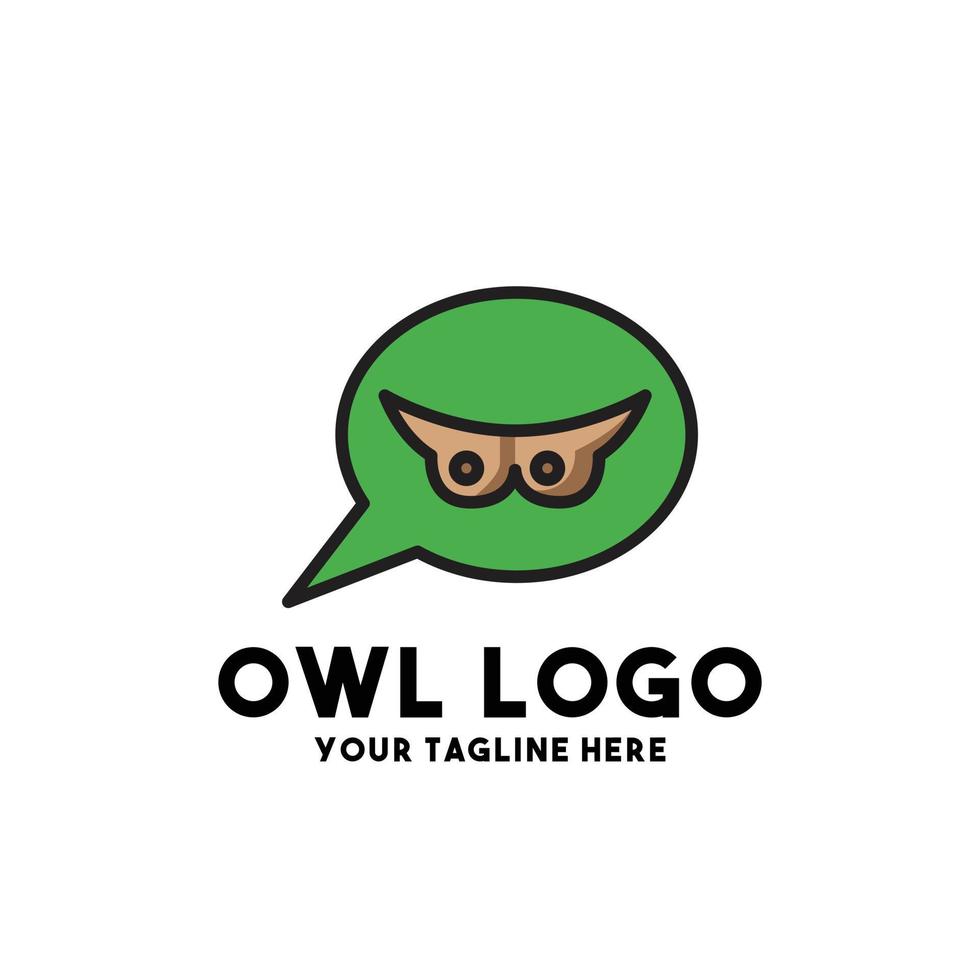 owl logo modern concept design vector