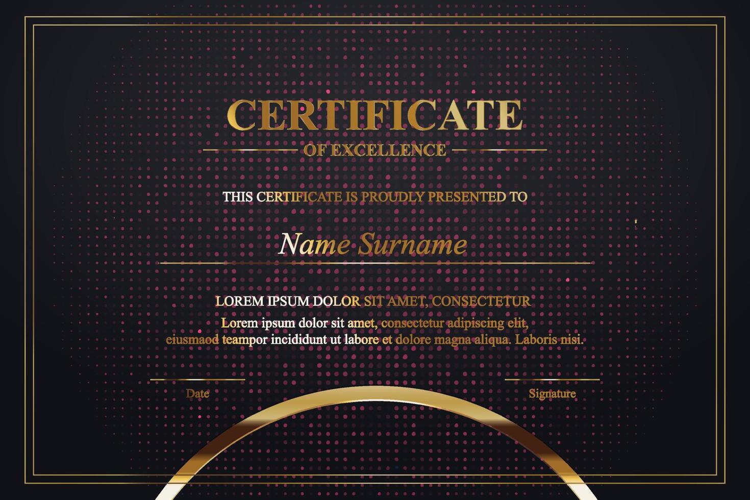 Creative Certificate of Appreciation Award Template vector