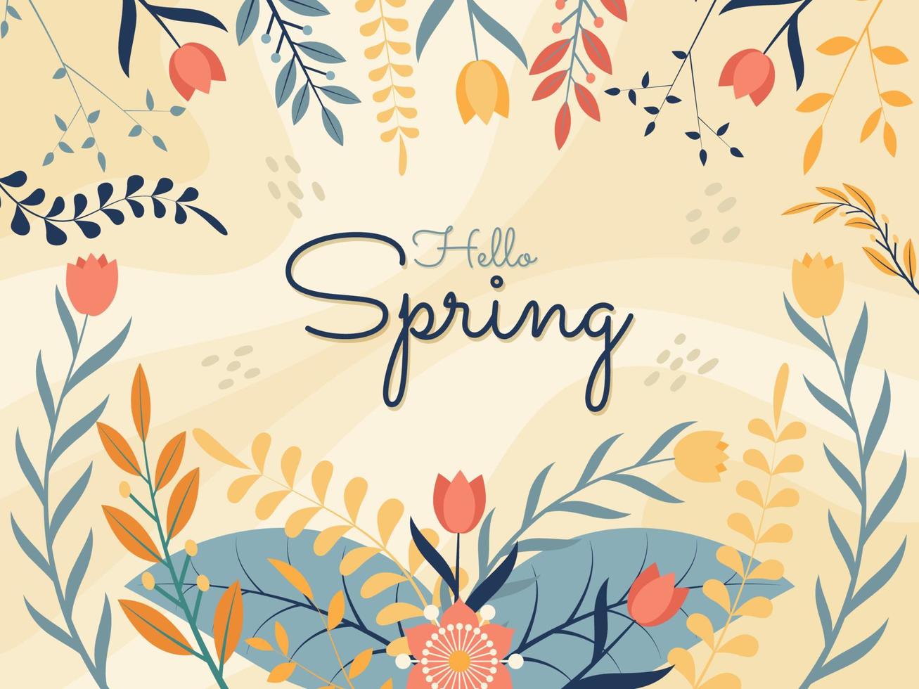Spring Floral Background vector