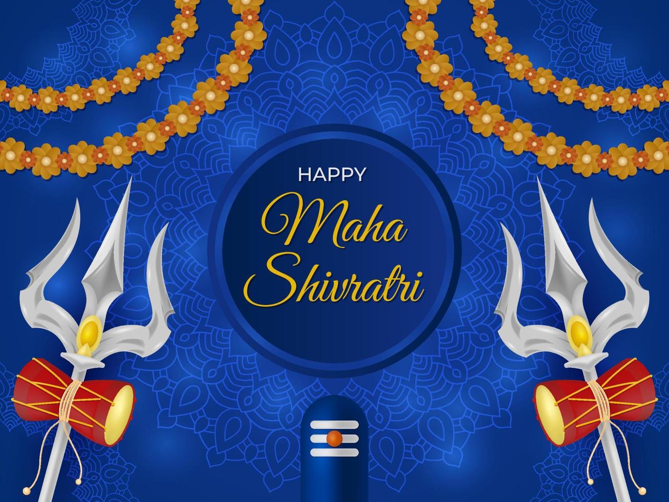 Maha Shivaratri Background vector