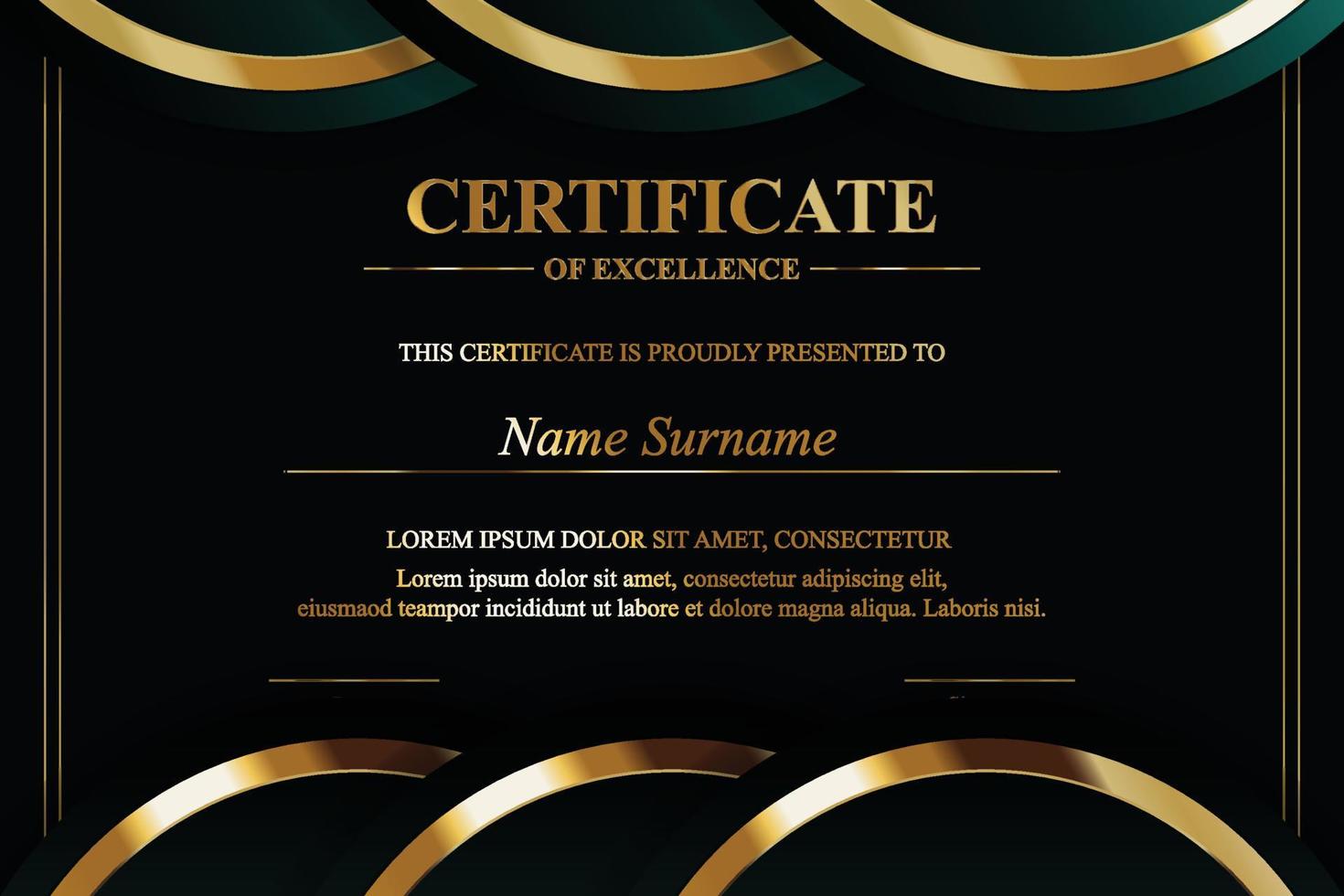 Creative Certificate of Appreciation Award Template vector