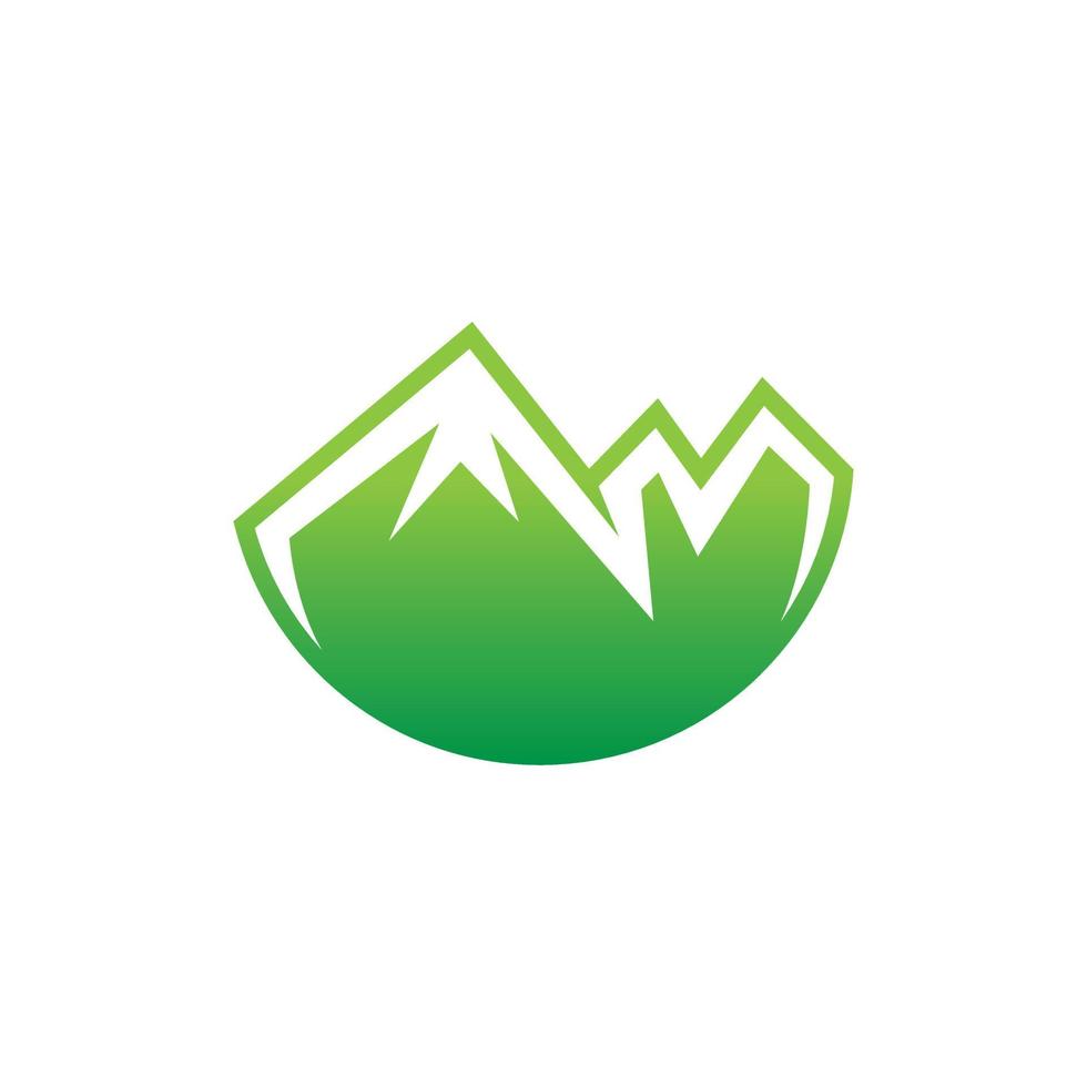 mountain logo modern design concept vector