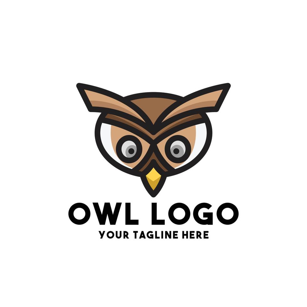 owl logo modern concept design vector