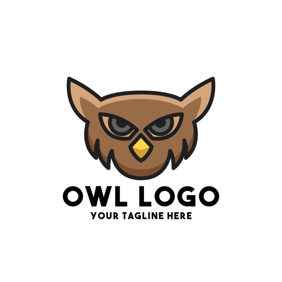 diseño de concepto moderno de logotipo de búho vector