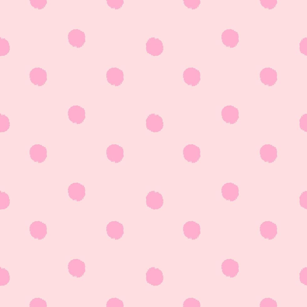 Pom poms of seamless pattern. Hand drawn cute background. vector