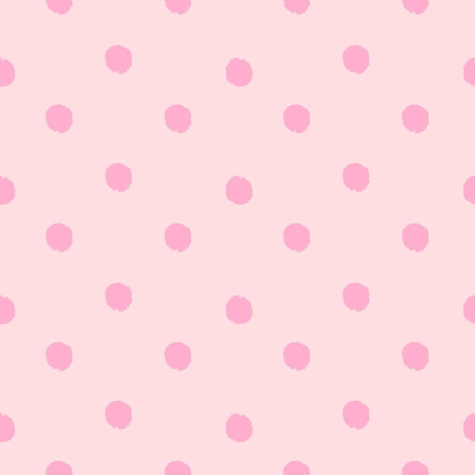 Pom poms of seamless pattern. Hand drawn cute background. vector