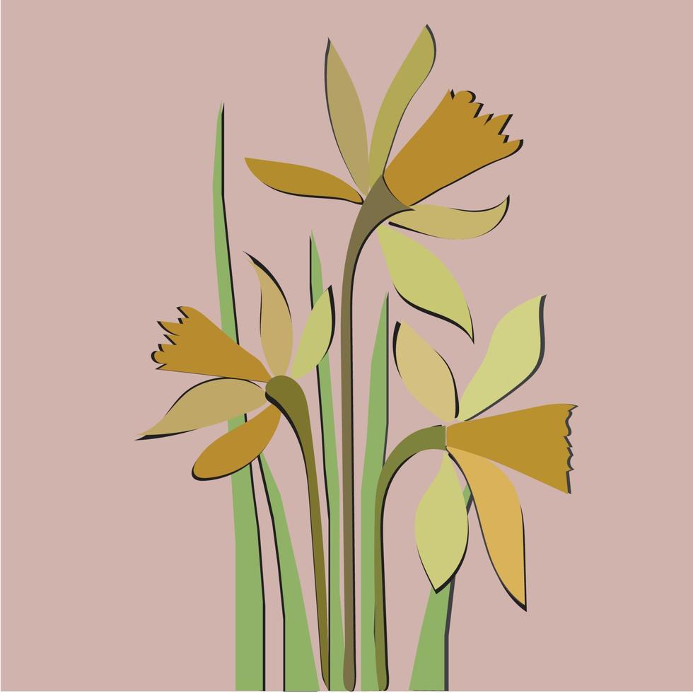 abstract floral background vector