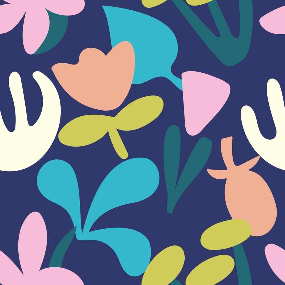 Botanical seamless vector pattern for wallpaper