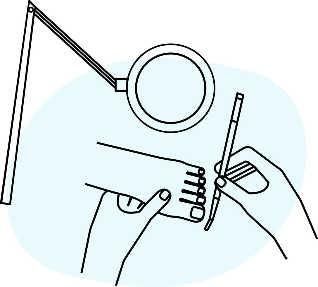 Podiatry tools illustration vector