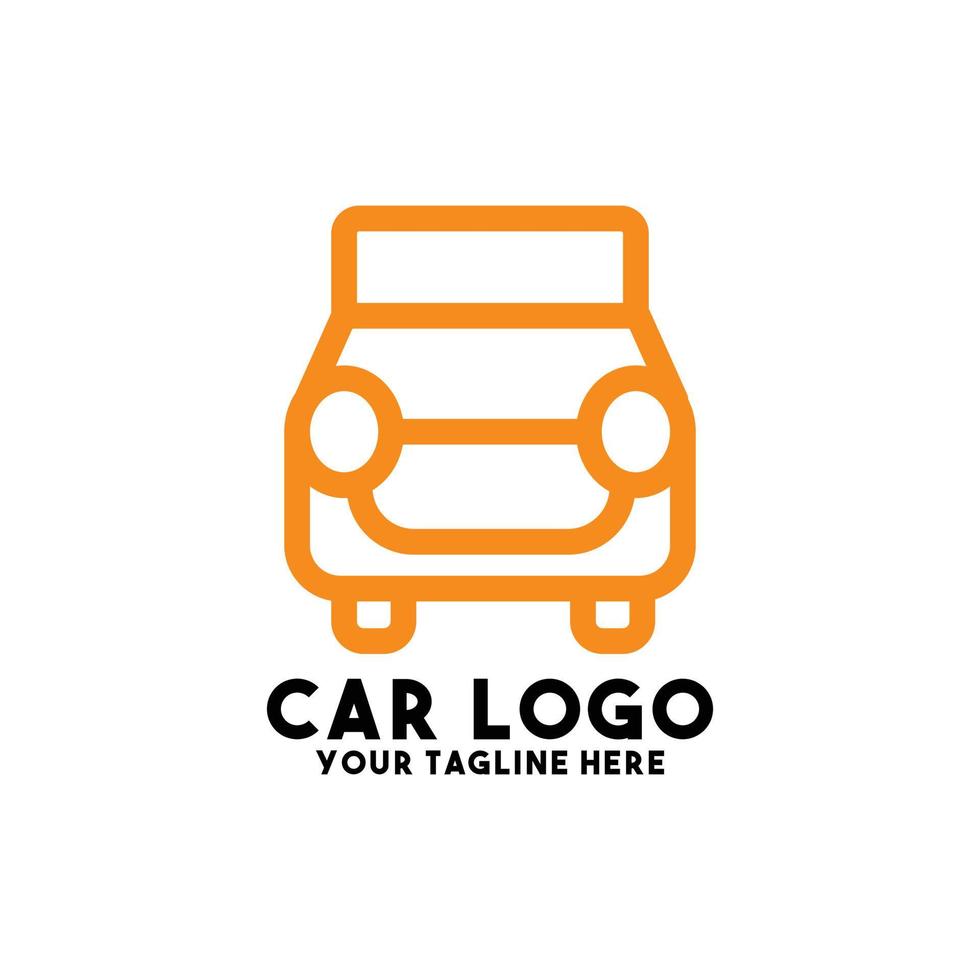 diseño de logotipo de coche arte conceptual moderno vector