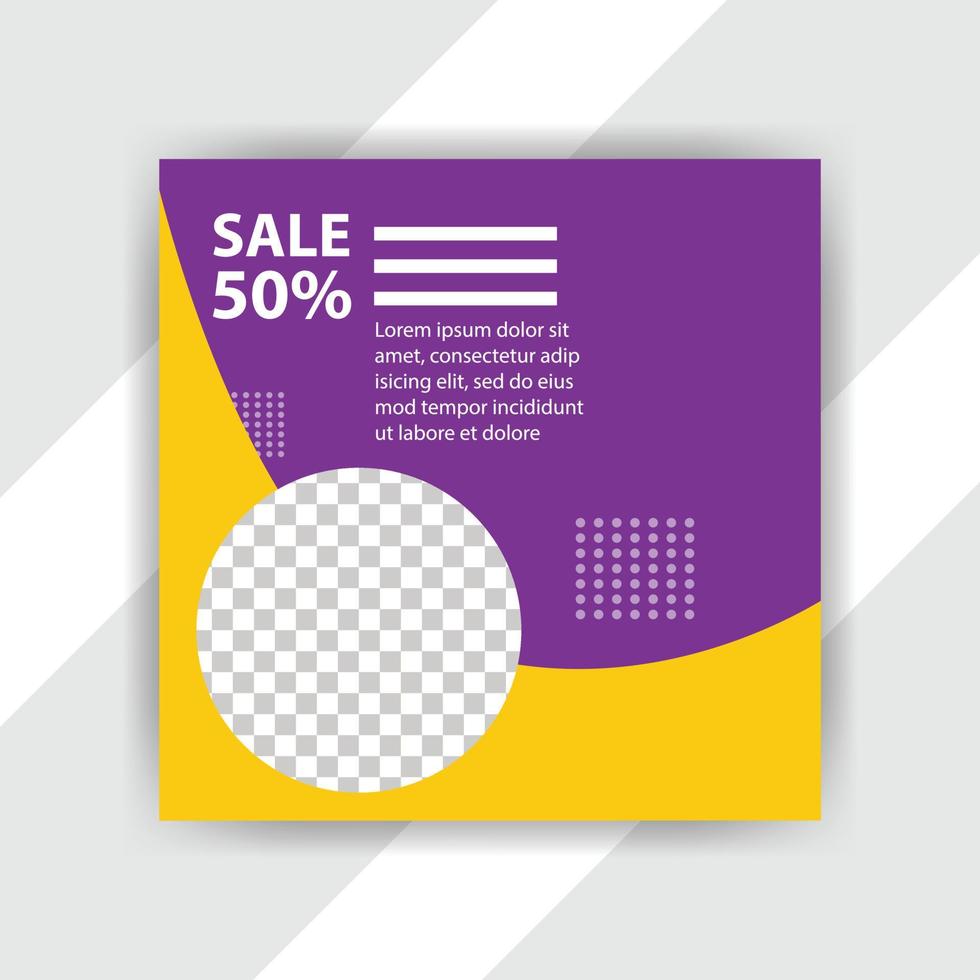 Social media pack. Business presentation template. Set of modern square blog posts Editable simple info banner vector