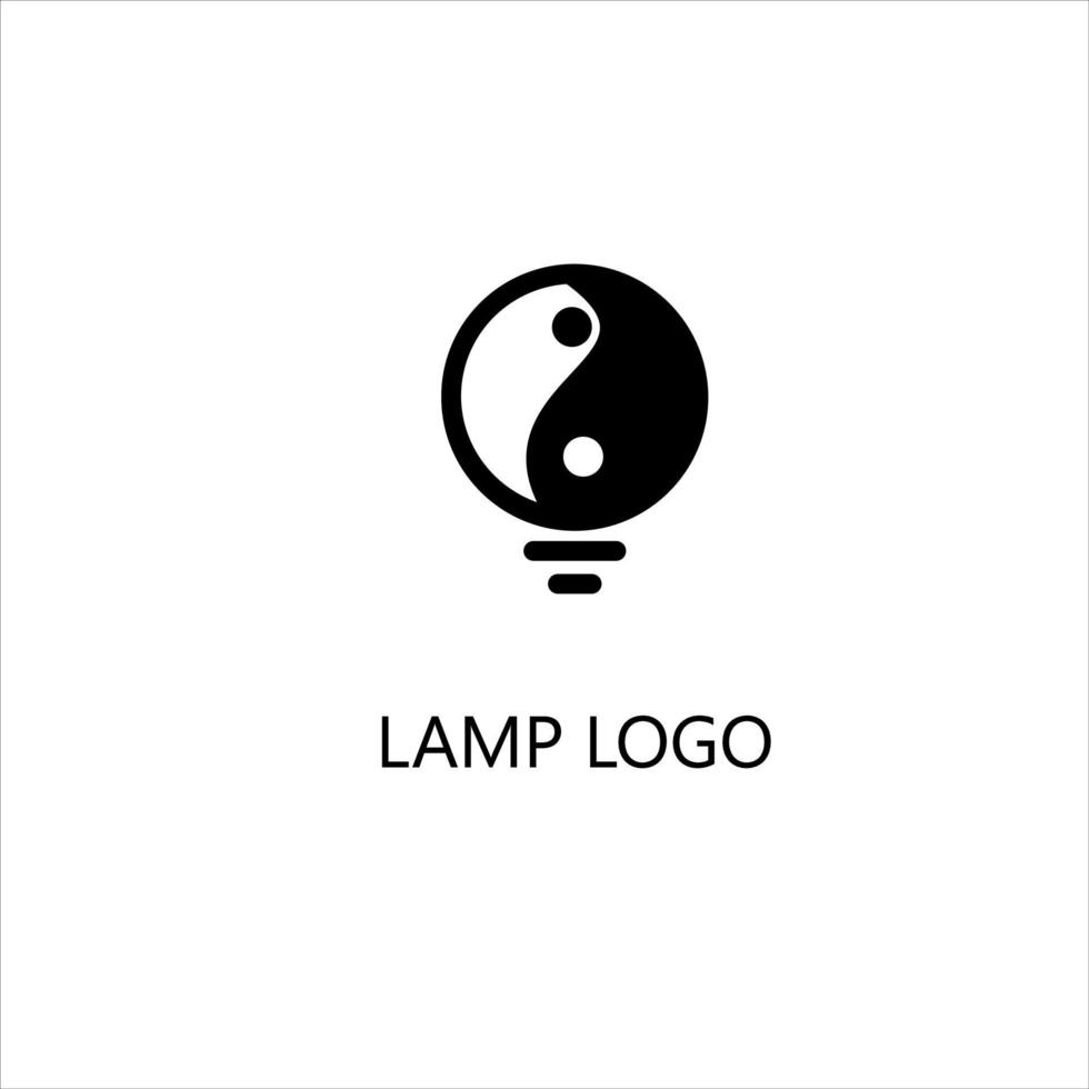 lámpara logo concepto diseño moderno vector