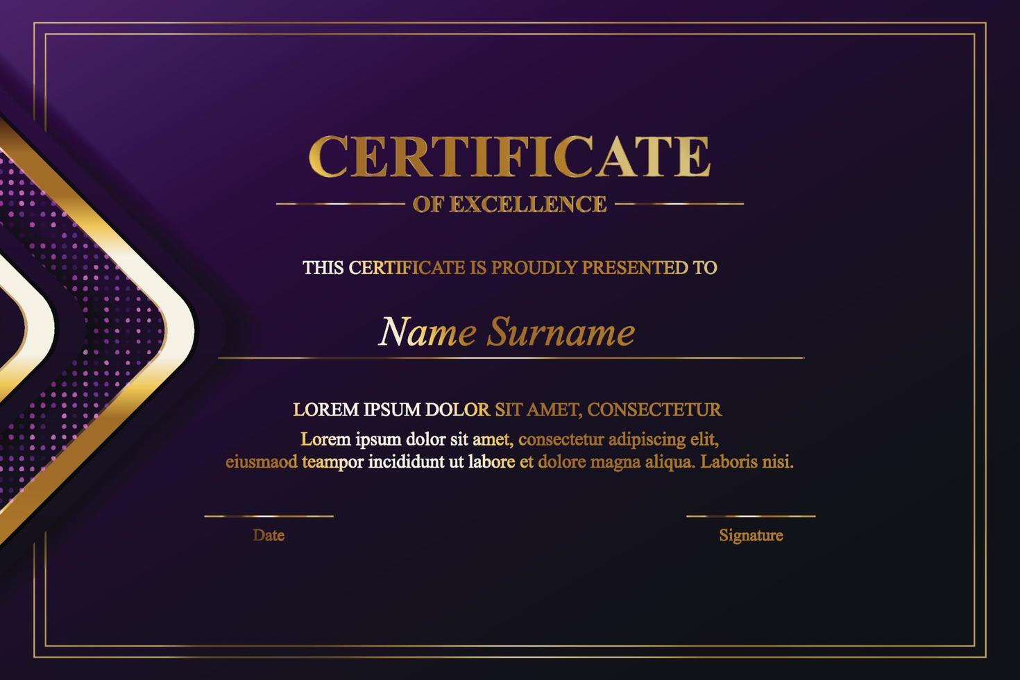 Creative Certificate of Appreciation Award Template vector