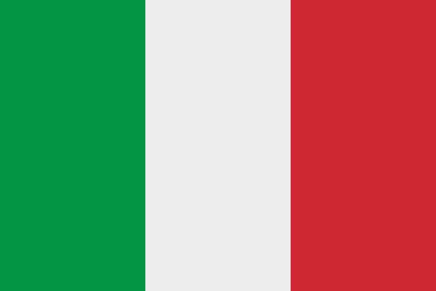 icono de vector de bandera italiana. la bandera de italia