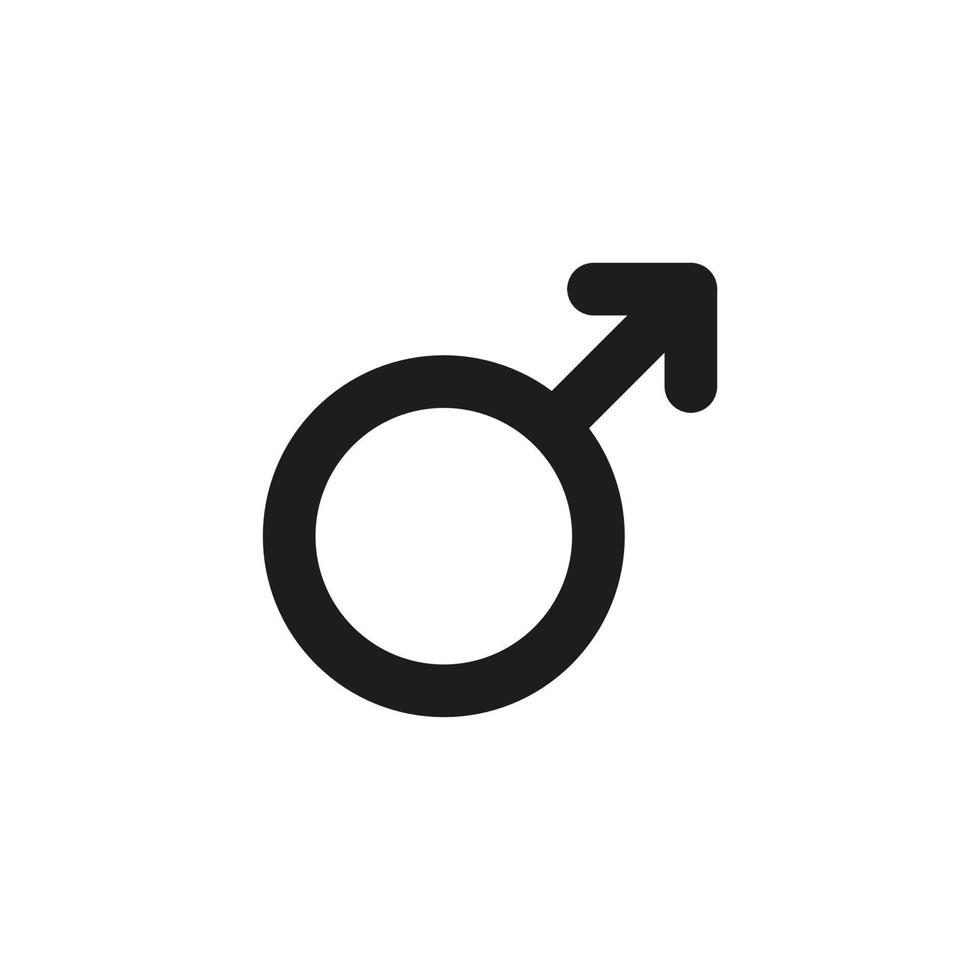 símbolo de vector de hombre. icono masculino