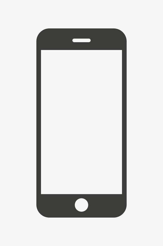 Smartphone vector icon. Cell phone symbol.