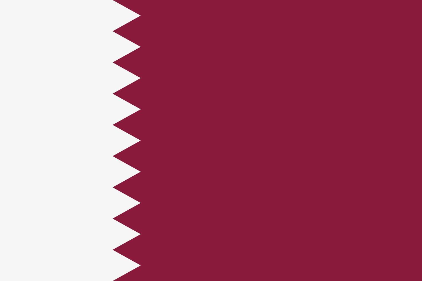 The flag of Qatar vector icon