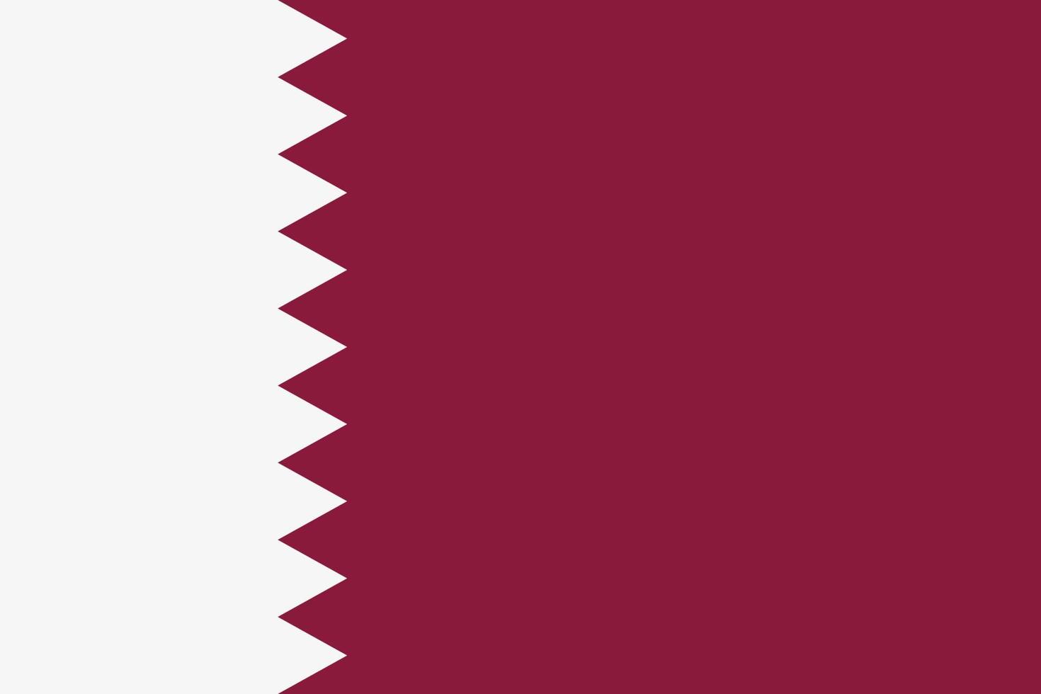 la bandera de icono de vector de qatar