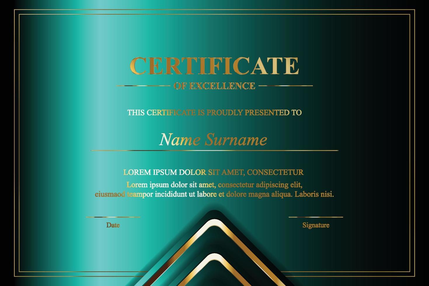 Creative Certificate of Appreciation Award Template vector
