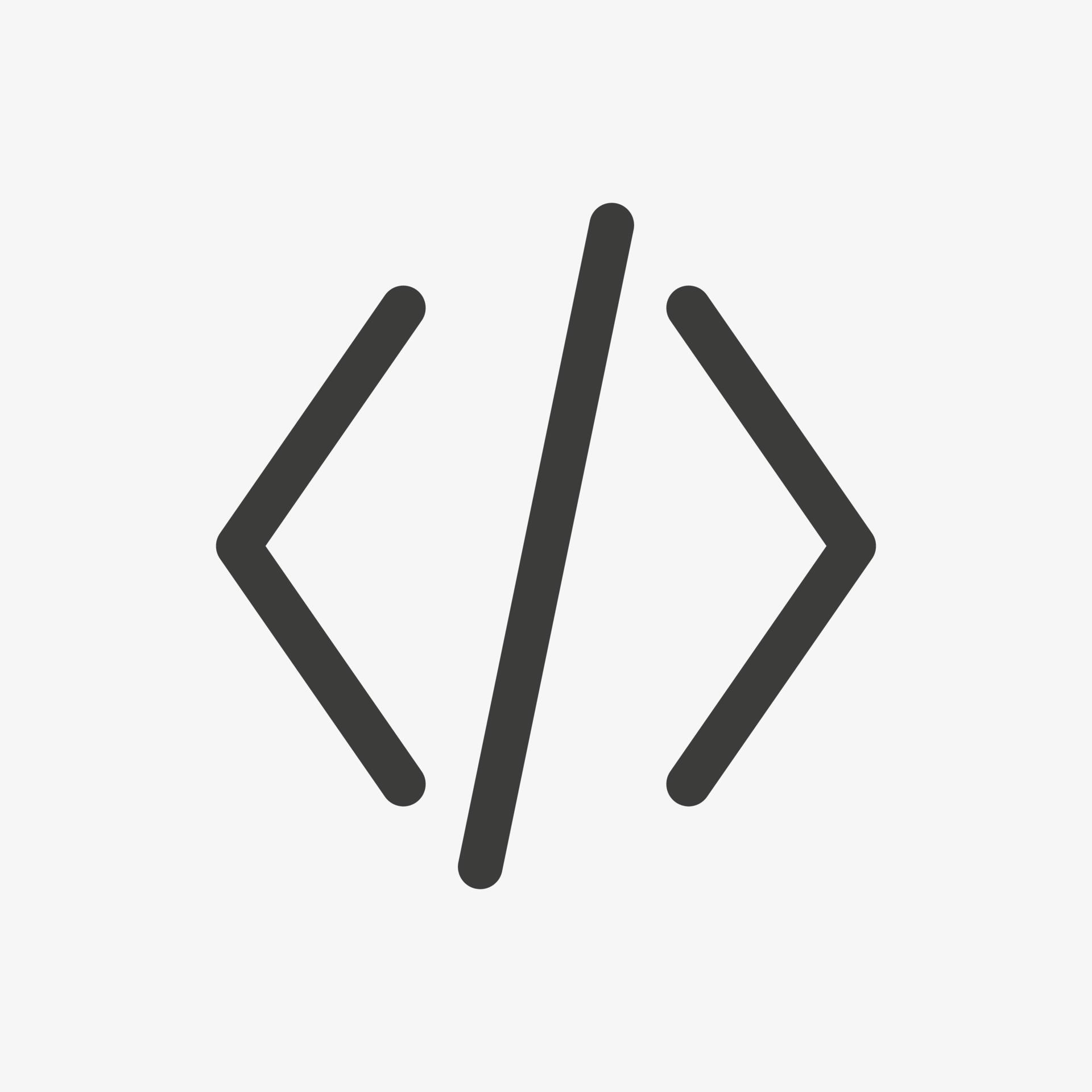 Coding vector icon isolated on white background. Programming sign. Code ...