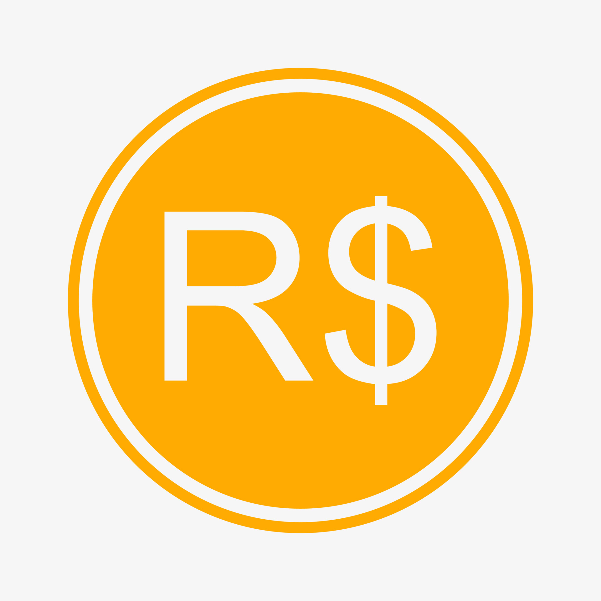 Brazil Real Coin Outline icon PNG and SVG Vector Free Download