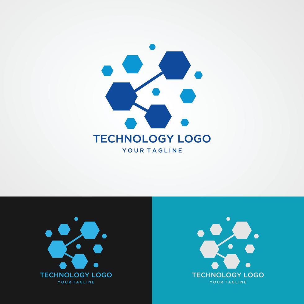 plantilla de logotipo de tecnología vector