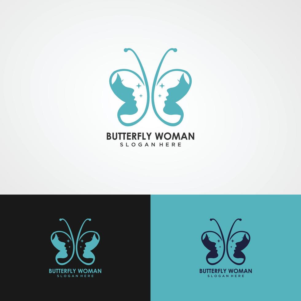 Butterfly Logo geometric vector design abstract linear style icon template. Logotype concept icon brackets