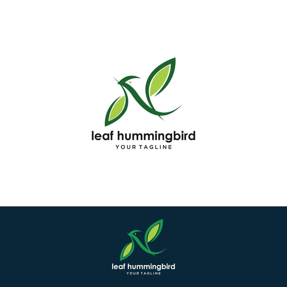 hummingbird line logo icon design vector