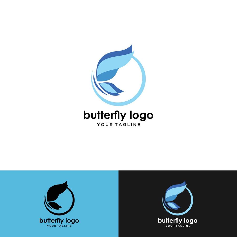 Butterfly Logo geometric vector design abstract linear style icon template. Logotype concept icon brackets