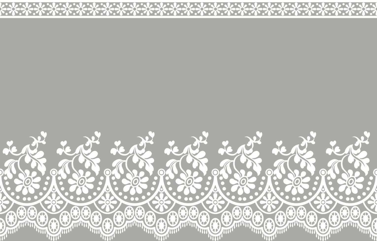 patrón de encaje transparente, fondo de vector vintage flor.