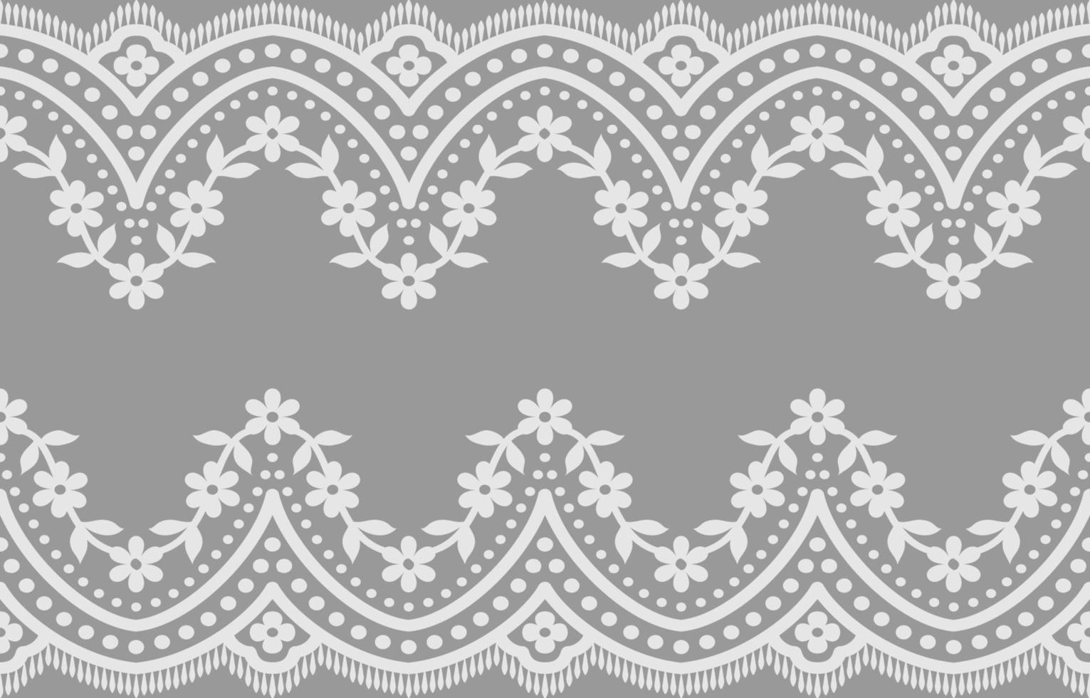 Seamless lace pattern, flower vintage vector background.