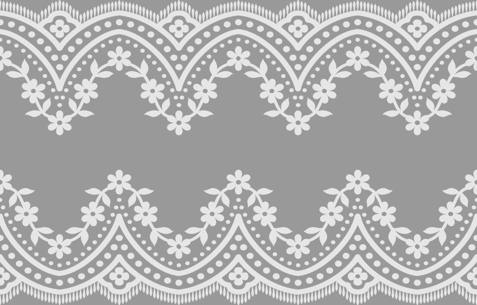 Seamless lace pattern, flower vintage vector background.