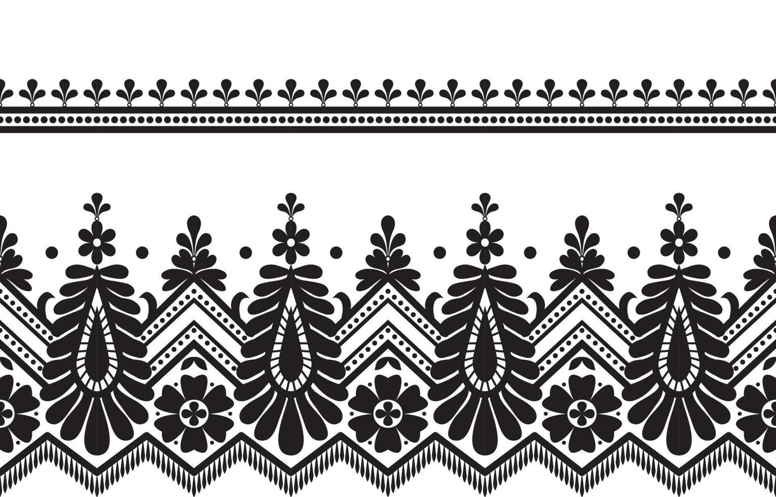 Seamless lace pattern, flower vintage vector background.